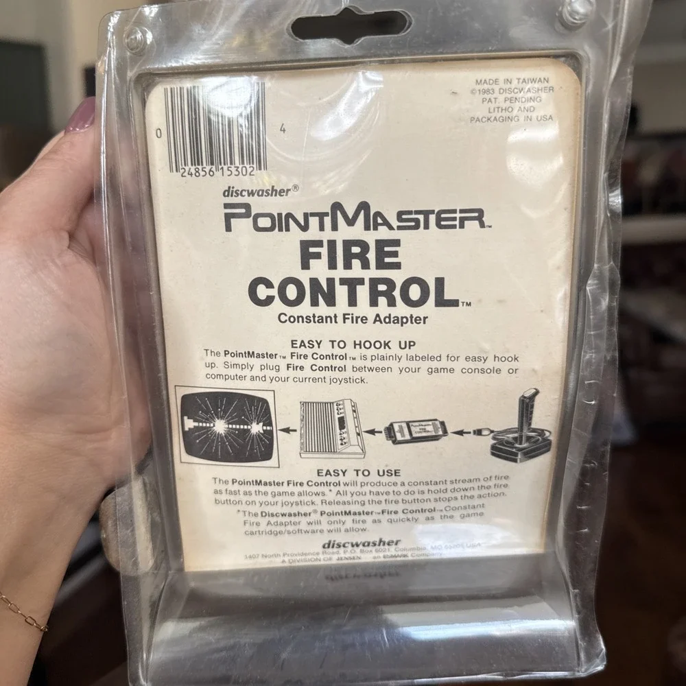 PointMaster Fire Control Constant Fire Adapter ATARI 2600 SEALED NOS 1983